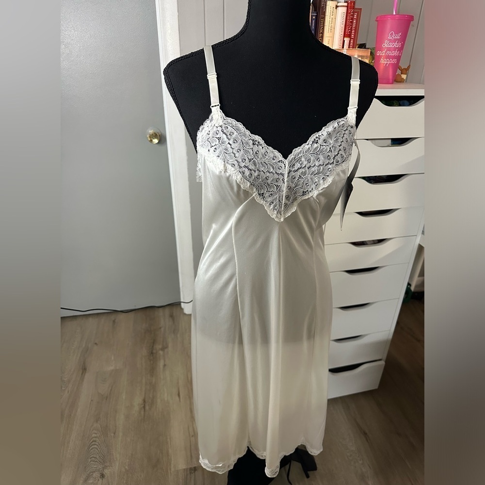 Vintage Montgomery Ward Luxury Lace Slip Dress